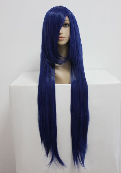 Wig blue 100 cm