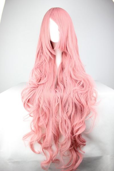 Wig pink 85 cm