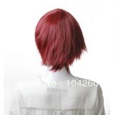 Wig dark red